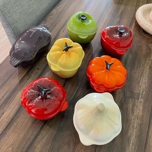 Le Creuset Stoneware 8-Ounce Petite Veggies Casserole Dishes